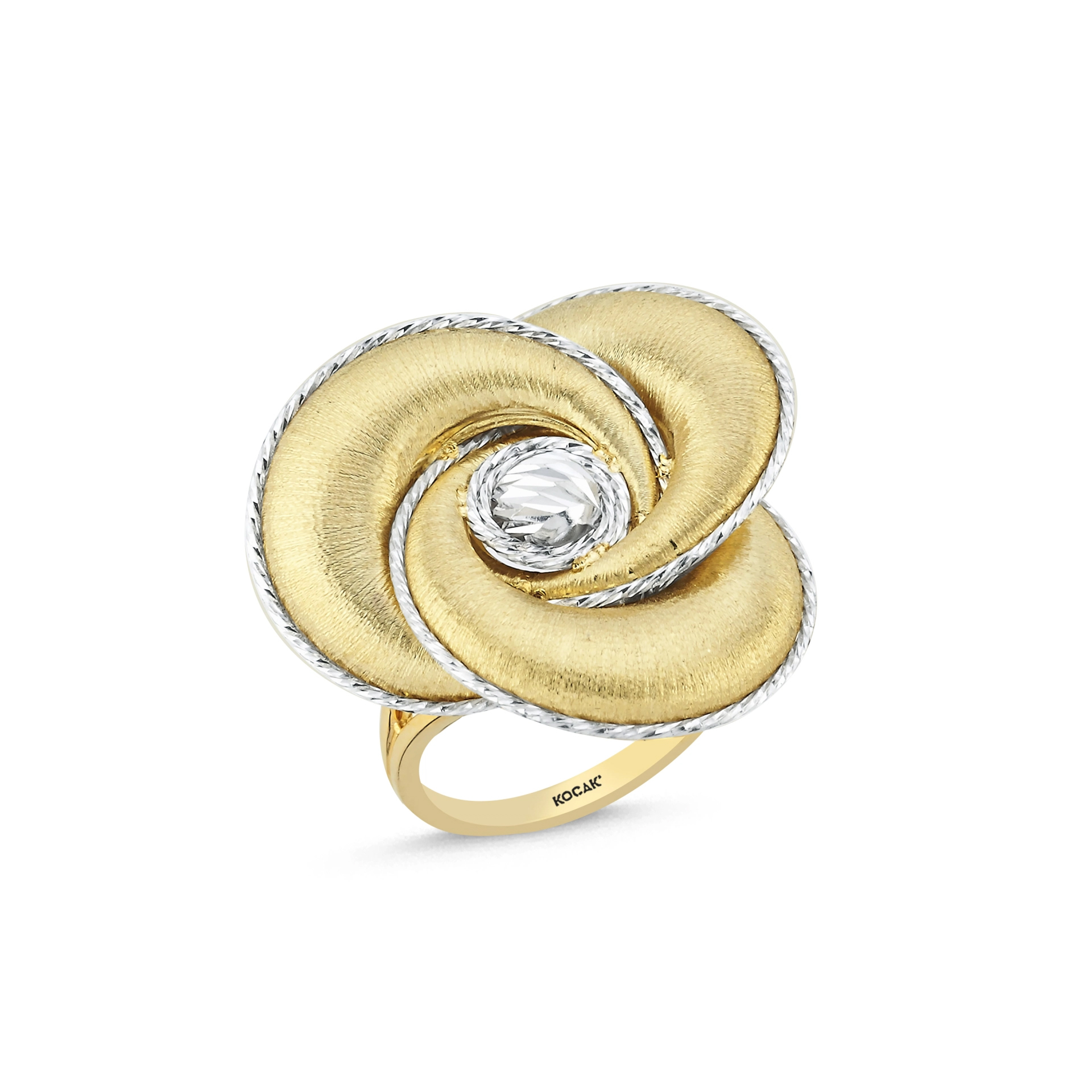 14 Ayar Mira Tasarım Altın Yüzük