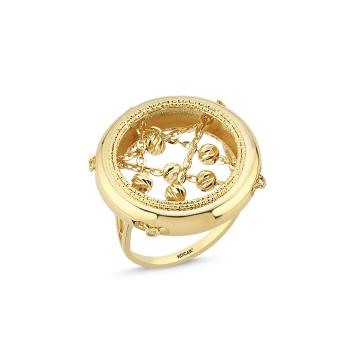 14 Ayar Gloria Tasarım Altın Yüzük