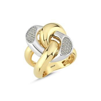 14 Ayar Sarmal Tasarım Altın Yüzük